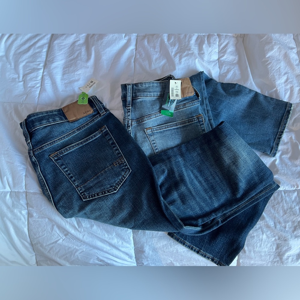 2 pairs of Aeropostale Blue Skinny Jeans BUNDLE